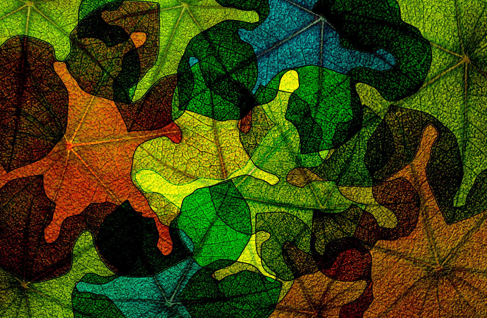 glasmalerei herbst tapete glas farbe abstraktion blätter