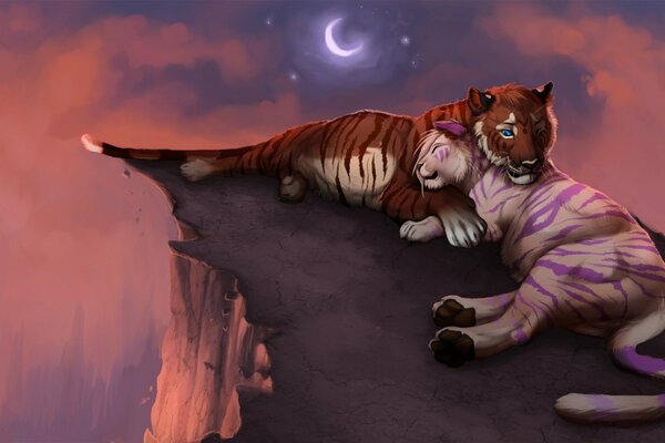 Die Liebesromantik der Tiger