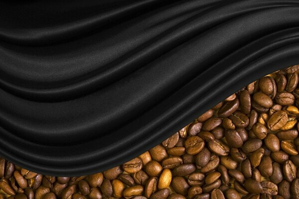 Schwarzer Seidenschleier für Kaffee