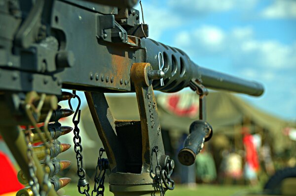 Kleiner Rost am Maschinengewehr