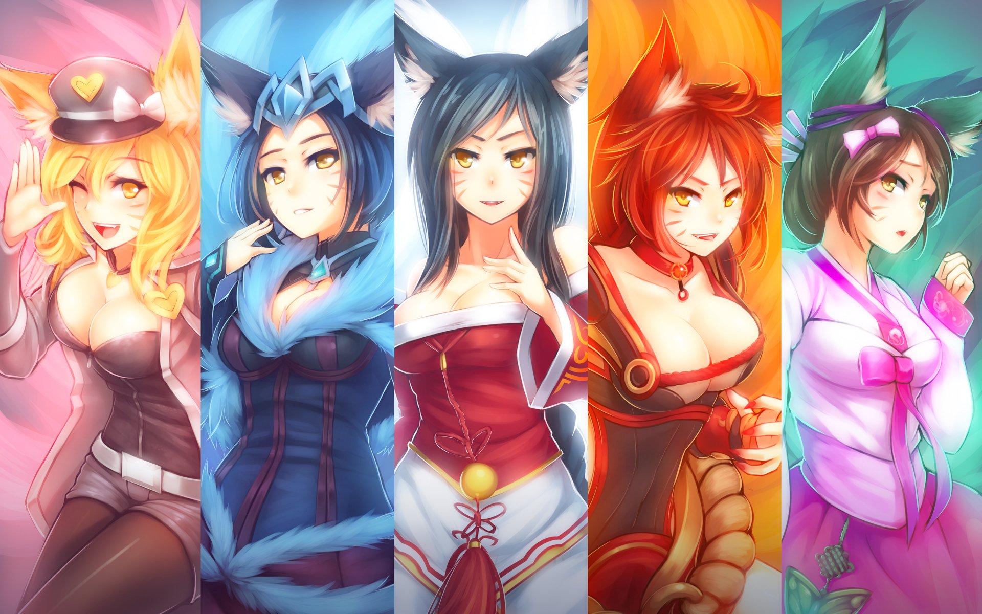 lol ahri league of legends fuchs neun füchse