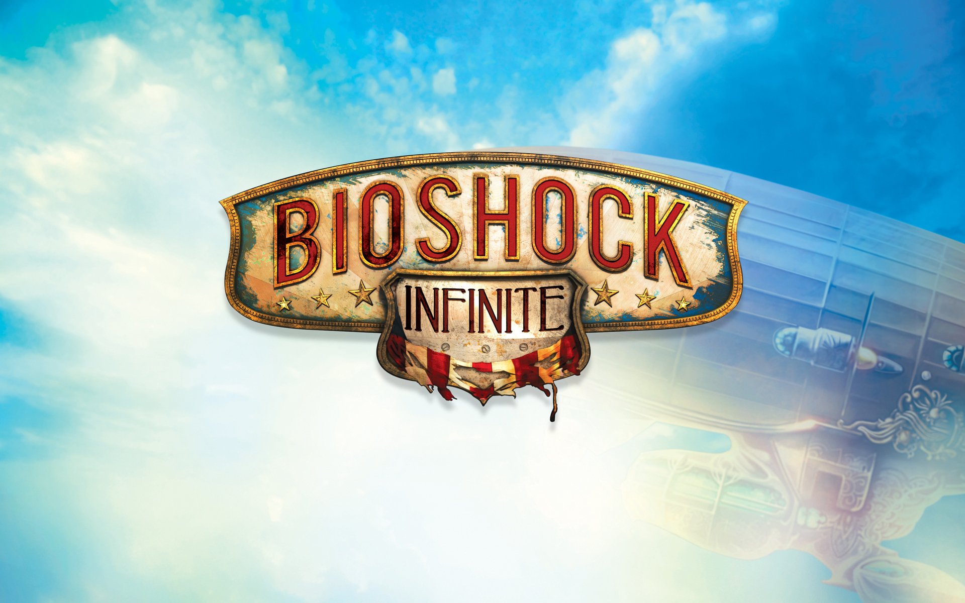 bioshock endlos 2k games irrationale spiele emblem logo logo titel inschrift