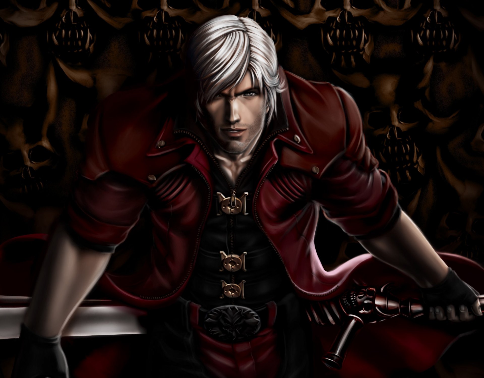 kunst devil may cry dante kerl waffe schwert