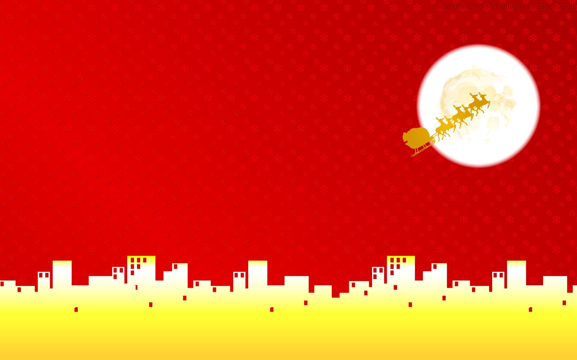 weihnachten stadt häuser mond hirsche vektor
