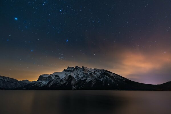 Sternenhimmel über dem See
