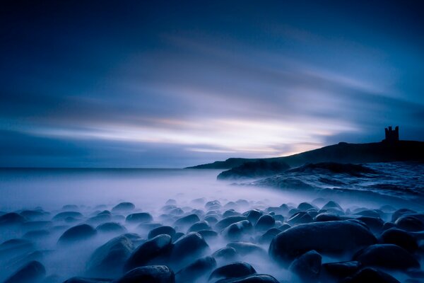 Nachtlandschaft am Meer